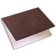 Embossed California Classic Mocha Frame Monogram Note Cards Image 3 of 4